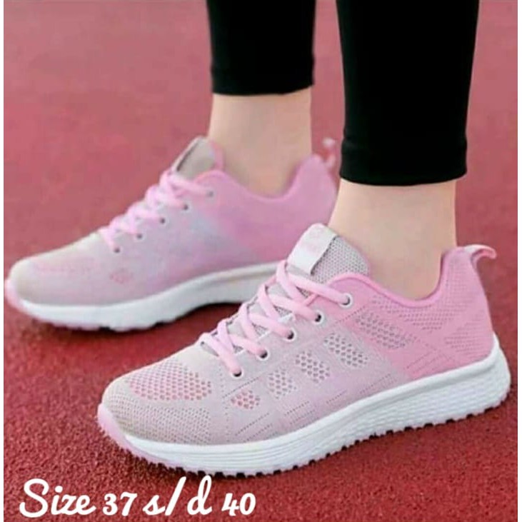 Sepatu Kets Running Wanita Fashion Sport Olahraga Jogging Lari Spatu Cets Sneakers Shoes Seoatu Seneker Perempuan Cewe Cewek FSH157