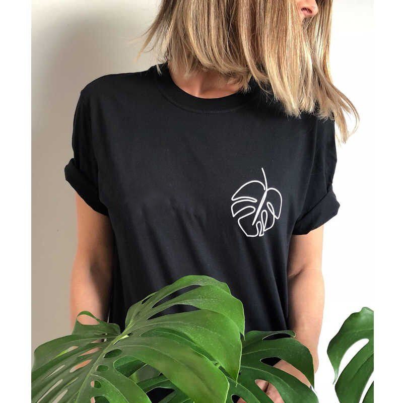 Kaos aesthetic  monstera tee