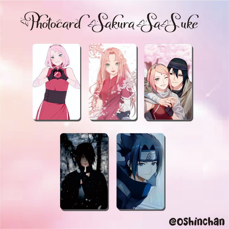 photocard sakura sasuke