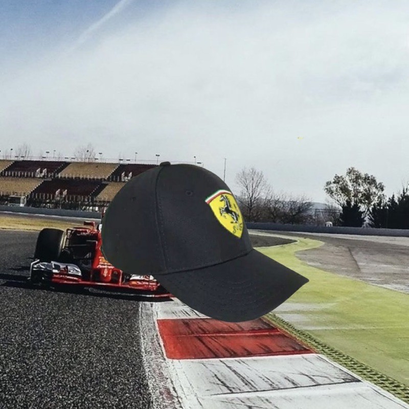 Ferrari Black Racing Hat
