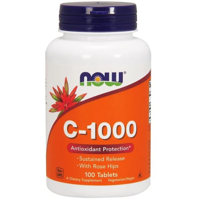 Now Foods VIT C 1000 ORI USA 100 Tabs Now Vitamin C 1000