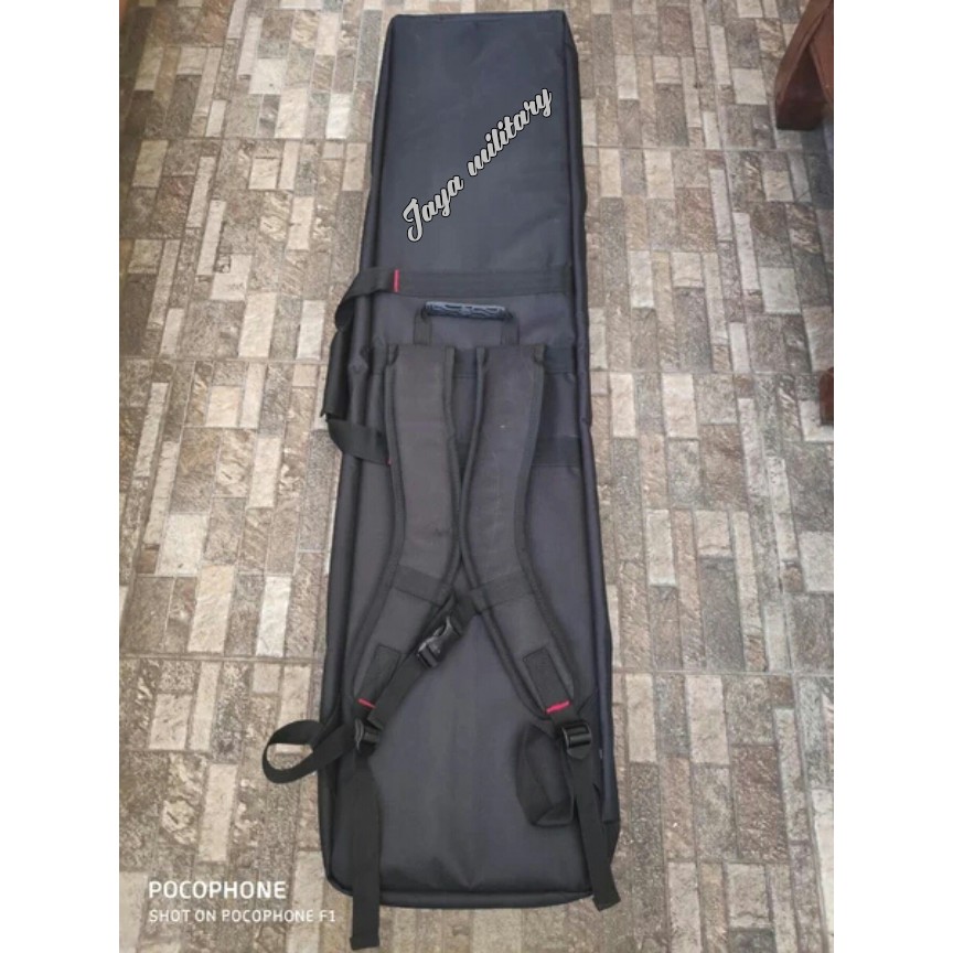 Tas Senjata Panjang 120 cm  Tas Airsoft Gunbag Panjang 120 cm Isi 2 Unit Tas Senapan Hitam