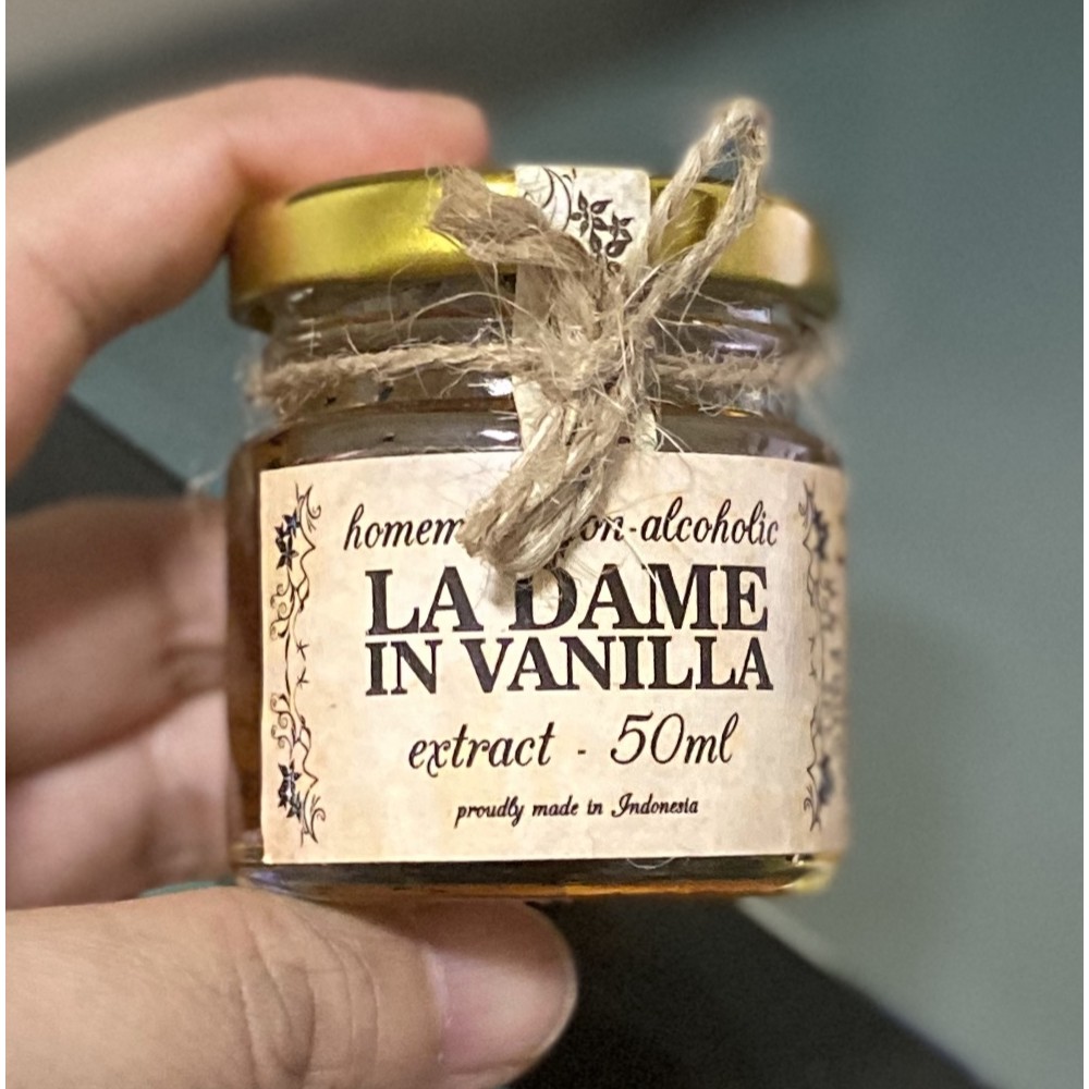 La Dame In Vanilla Extract dan Paste Non - Alcohol 25ml - 100ml