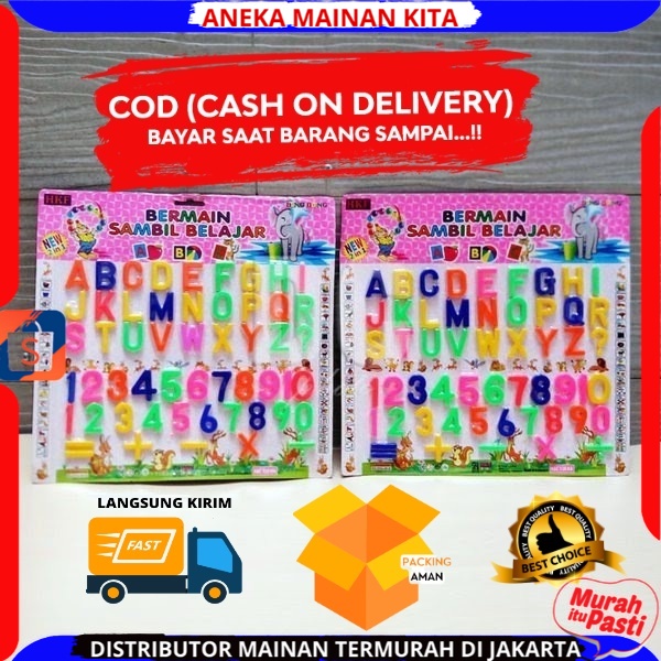 (BISA COD ) PROMO ABC Mainan Anak Edukasi Huruf Dan Angka - Alphabets Numbers / Bermain Sambil Belajar Huruf Angka