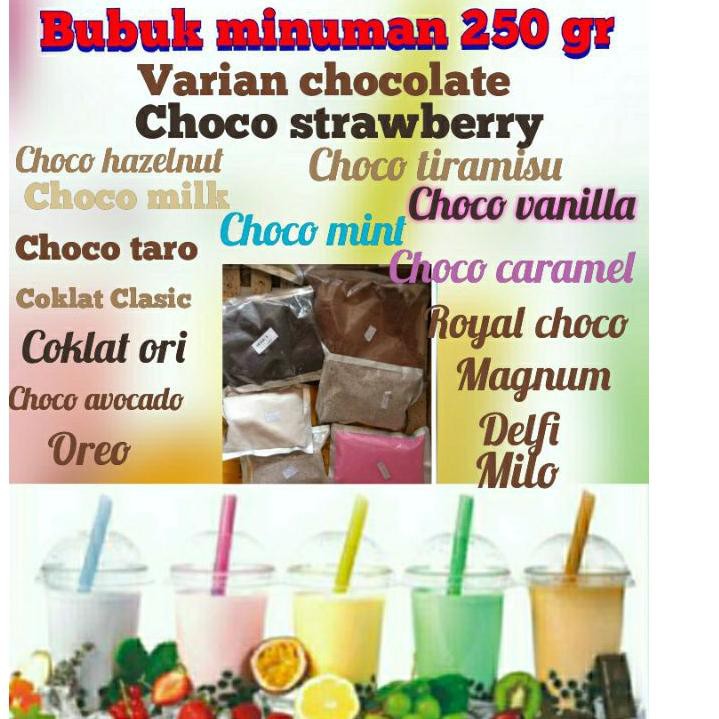 

➯RNK SERBUK MINUMAN 250 GR varian chocolate ✵ →