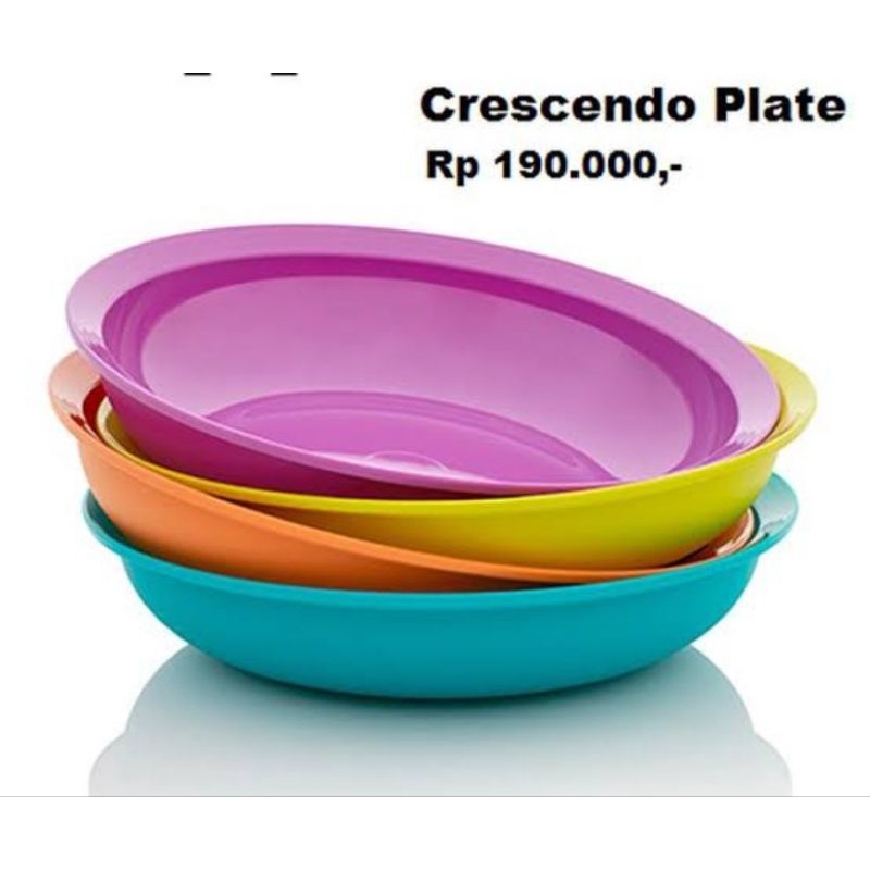 cressendo plate tupperware /piring