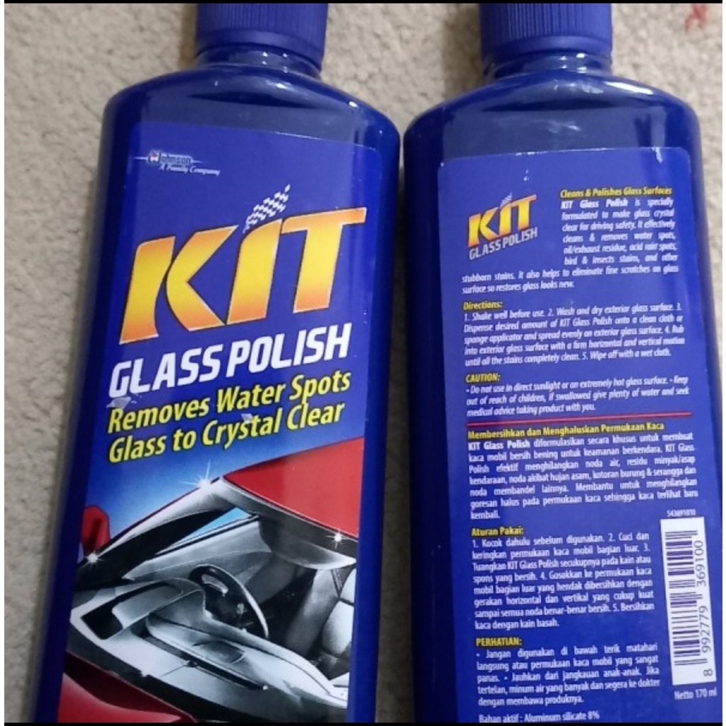 KIT GLASS POLISH 170mL PEMBERSIH JAMUR KACA NODA AIR