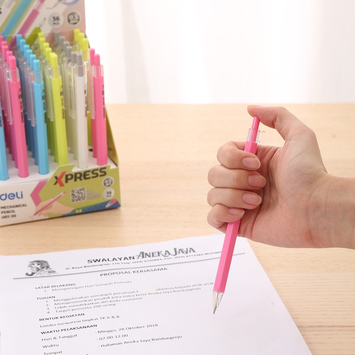 

TULIS-ALAT- DELI EU61100 MECHANICAL PENCIL 0.5MM / PENSIL MEKANIK 0.5MM - 1 PCS -ALAT-TULIS.