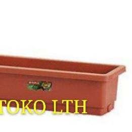 POT BUNGA SEGI PANJANG (SMALL) LION STAR FP-12 / RECTANGULAR POT TANAMAN PLASTIK