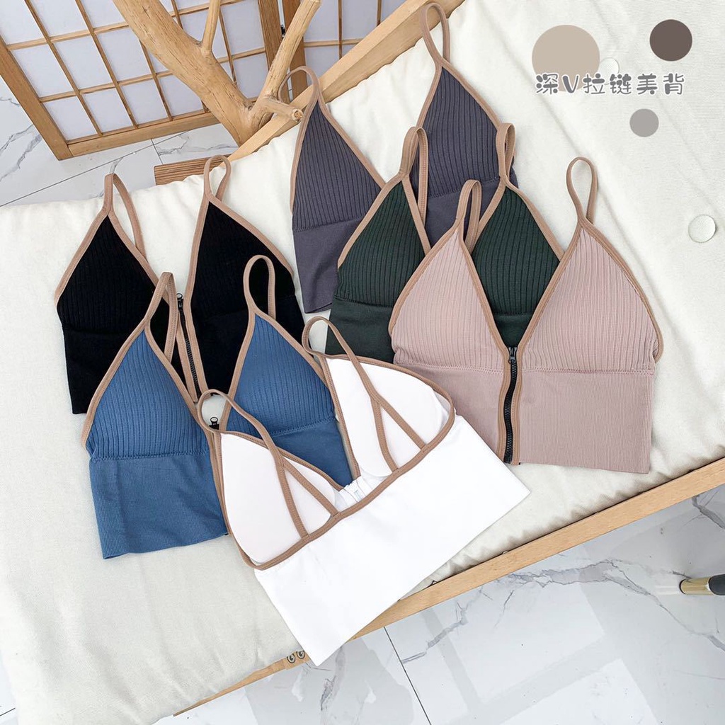 Kemben Bra Korean Tank Top Bralette Pakaian Dalam Wanita Crop Top Sport Bra Kemben Pendek BH Cewek Tanpa Kawat Tanktop Melar Premium