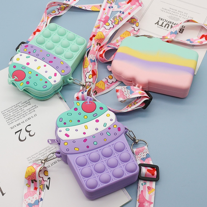 TAS ANAK POP IT LUCU KARAKTER ICE CREAM ZTA037 IMPORT