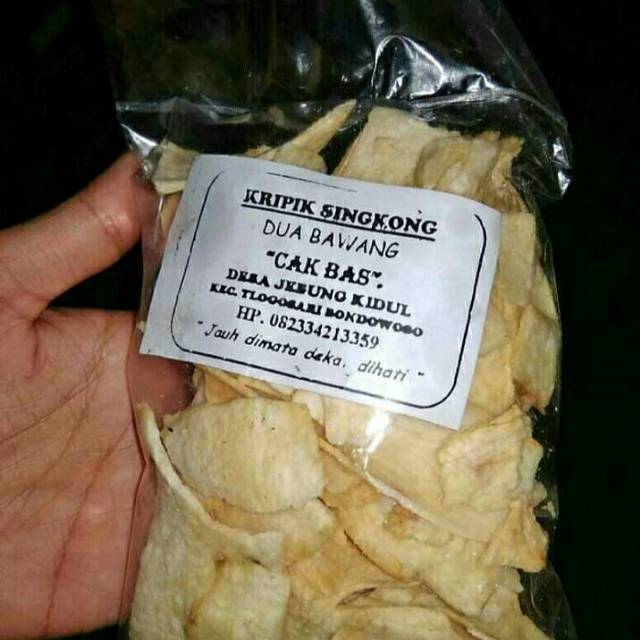 

Krepek singkong cak Bas