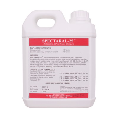 spectaral-25 spectaral 25 isi 1 liter - disinfektan multiguna