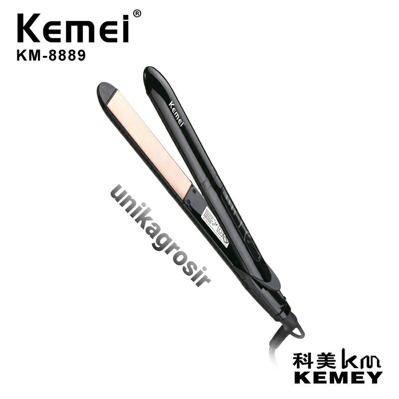 Catokan Rambut Kemei ORIGINAL KM 8889 Lurus dan Curly 2 in 1 catok pelurus rambut KM 8889