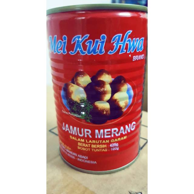 Mei Kuei Hua Straw Mushroom 425gr ( jamur merang)