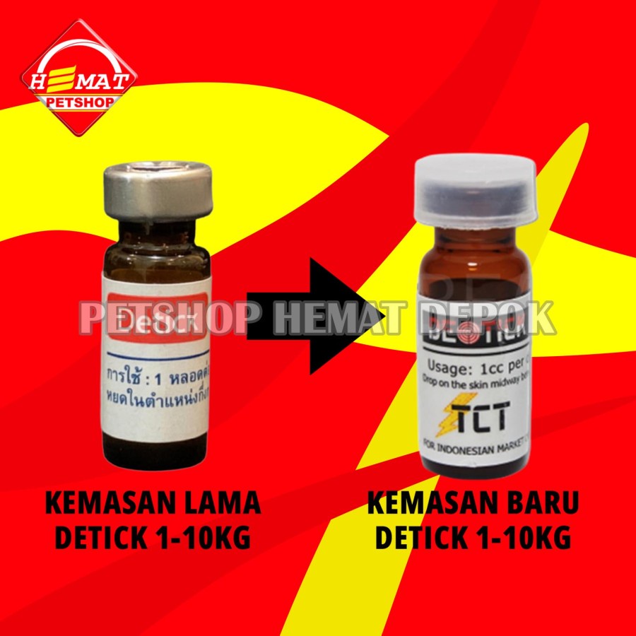 Detick 1 Ml 1 10 Kg  Detick Obat Kutu Kucing Anjing 1ml