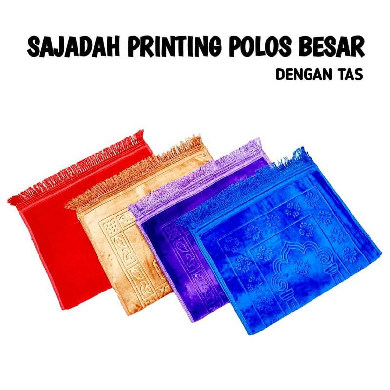 SAJADAH POLOS / SAJADAH RUMBAI TASI  SAJADAH EMPUK