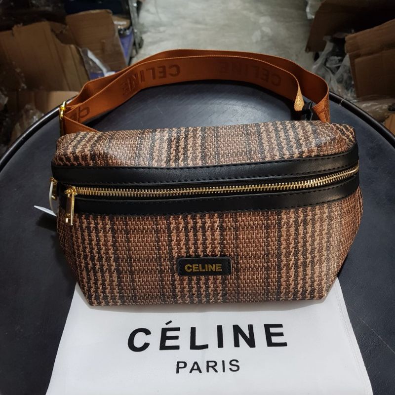 Celine waist bag premium in White tag