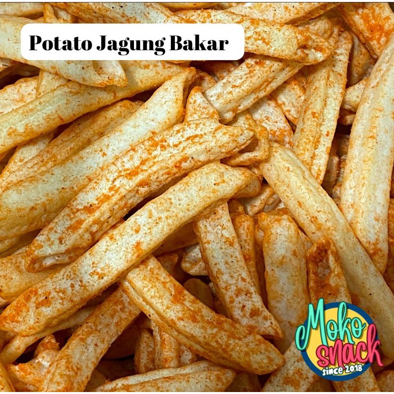 

Cemilan Kiloan Potato Jagung Bakar 250 gr
