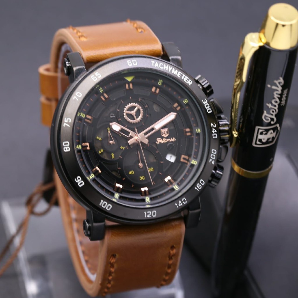 Jam Tangan Pria merk Tetonis TS-6022 ORIGINAL TERMURAH  Model Super Elegan