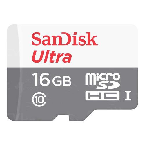 MEMORY CARD SANDISK ULTRA MICROSDHC UHS-I CARD 16GB CLASS 10 SPEED UP TO 80 MB/s Dijamin Original