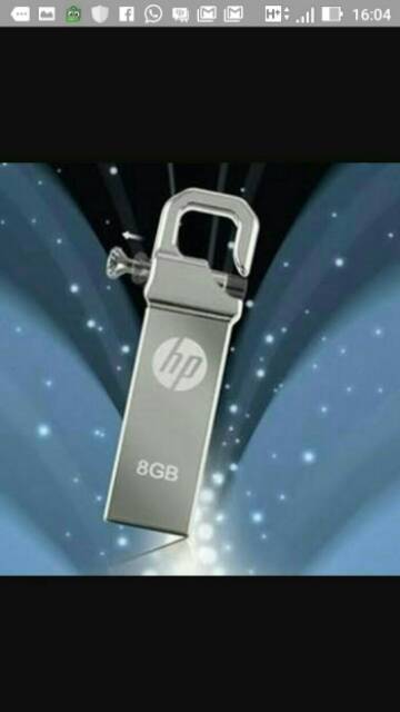 Flashdisk Flashdrive HP 8GB 8 gb Stainless