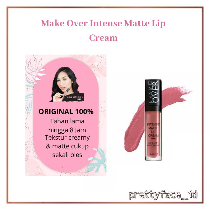 Make Over Intense Matte Lip Cream Lipstik Murah Lipstick Waterproof Kosmetik Bibir Lainya Makeup Cod