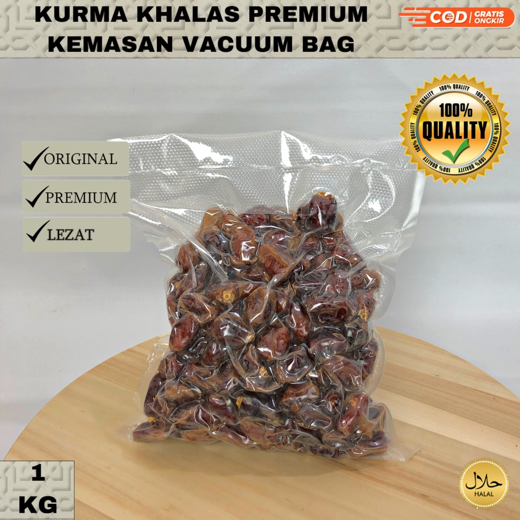 

KURMA KHALAS MURAH 250 GRAM / PREMIUM/ORIGINAL/ KURMA KERING BEST QUALITY / KURMA AL SAAD