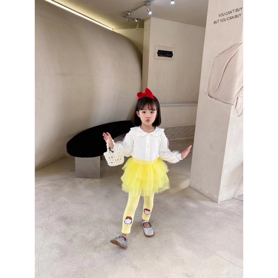 Legging Tutu Import Rok Tutu + Legging Anak Perempuan Motif Princess