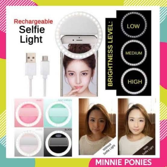 [IIMPORT] - Ring Light Selfie LED / Lampu selfie Bulat untuk kamera camera hp Flash charm eyes