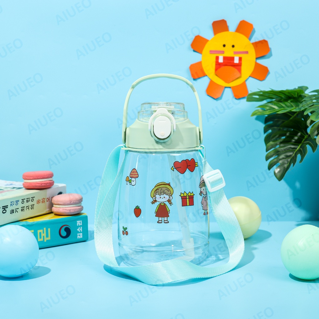 [Gratis Stiker] • Botol Minum Anak 1.3L Tanpa Infused - Botol Minum Sekolah Karakter Tanah Panas