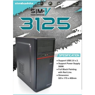 SIMBADDA CASING SIM-V + PSU 380 WATT