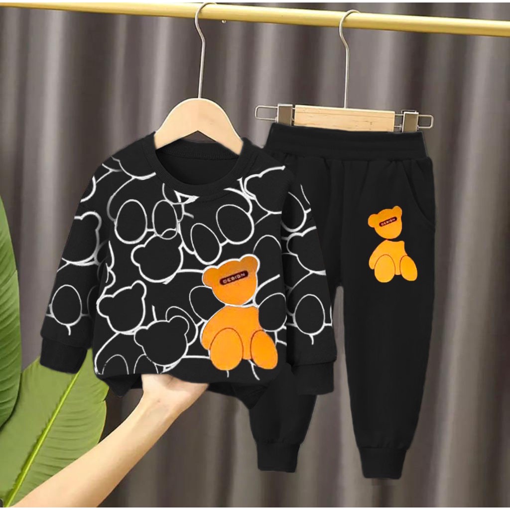 SETELAN BAJU SWEATER ANAK PEREMPUAN DAN ANAK LAKI LAKI TERMURAH DAN TERLARIS SETELAN BAJU ANAK ANAK TERBARU DAN TERKINI SWEATER ANAK BERMOTIF KARTUN KEKINIAN DAN TERBAIK 2022 USIA 6-12BULAN - 5TAHUN