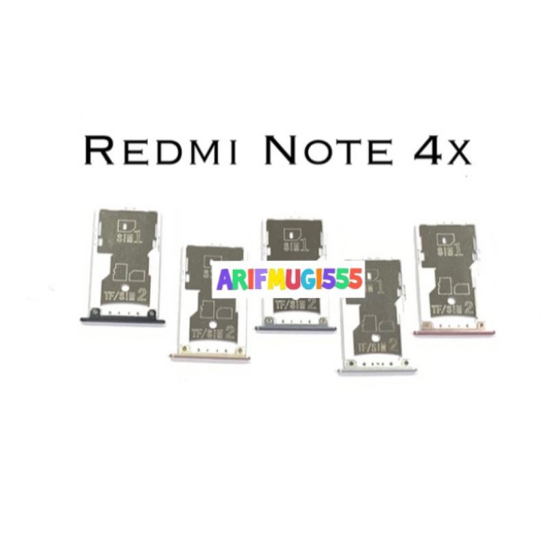 SIMTRAY SIMLOCK SLOT SIM TEMPAT KARTU XIAOMI REDMI NOTE 4 ORIGINAL