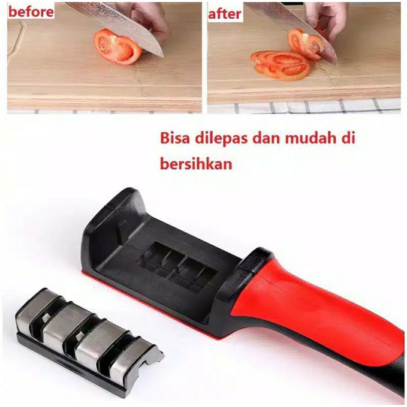 ALAT PENGASAH PISAU TAJAM DALAM 5 DETIK ASAHAN KNIFE SHARPNER IMPORT MURAH DAPUR PROFESIONAL