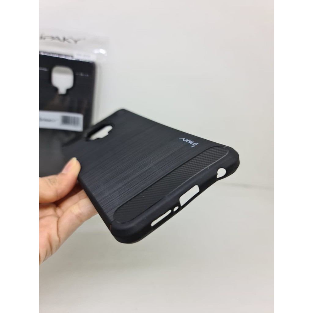 iPaky Carbon Redmi Note 9 Pro 6.67 inchi Slim Fit Carbon Redmi Note 9S ANTI MELAR