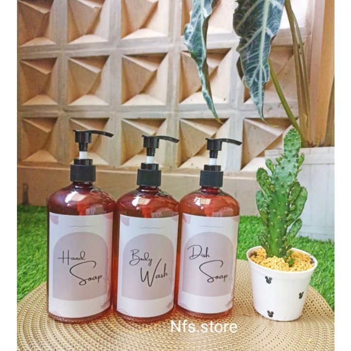 BOTOL SABUN MANDI , BOTOL ISI ULANG SABUN 500ML , BOTOL PUMP 500ML CUTE , BOTOL SABUN BAYI , BOTOL P