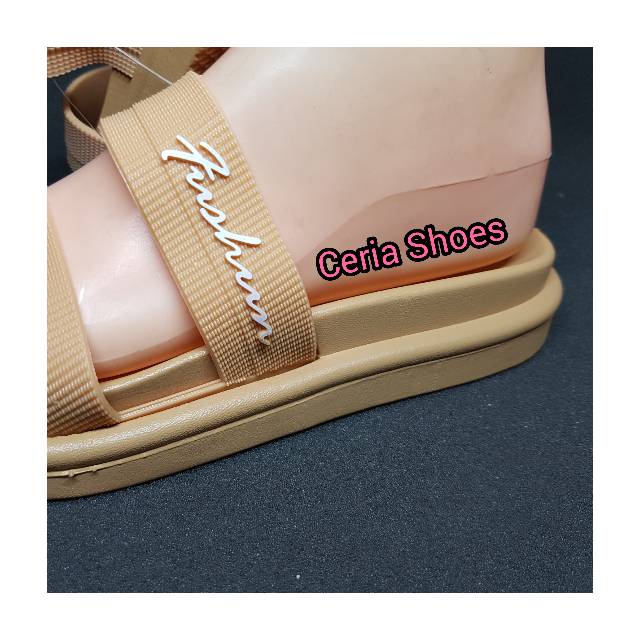 [RESTOCK] SENDAL WANITA DUA STRIP 840 KOKOP BALANCE BAN 2 SANDAL WEDGES JELLY