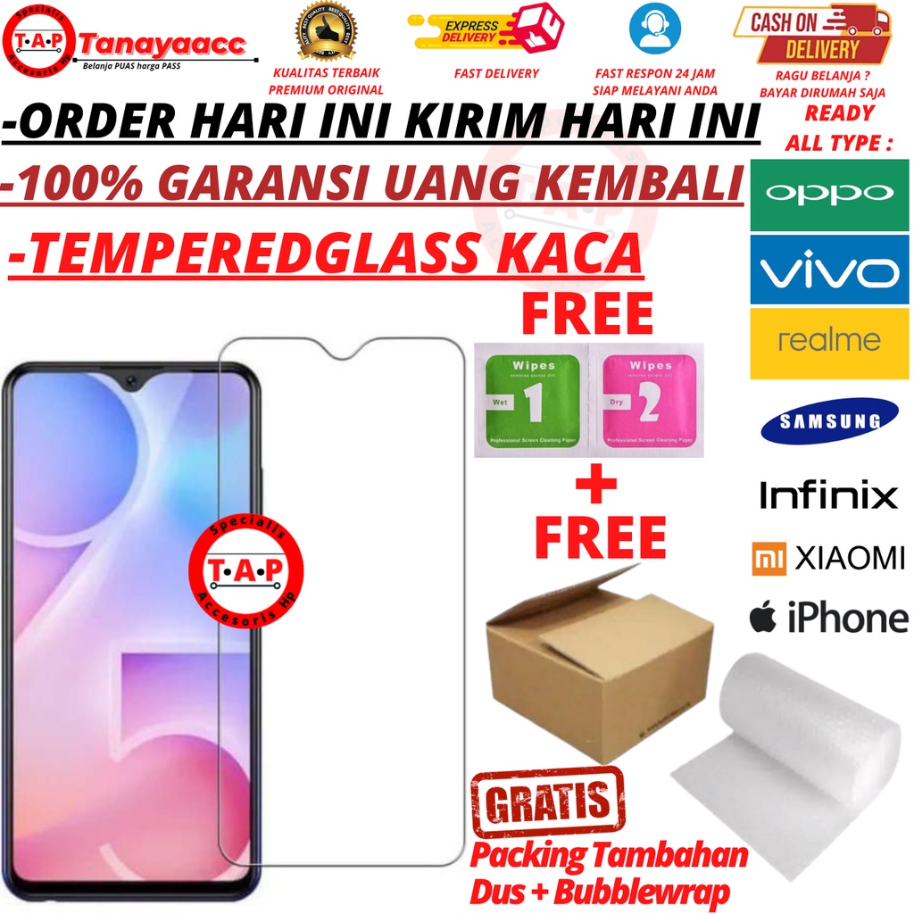 Tempered Glass Kaca Anti Gores Kaca OPPO RENO 2 RENO 2F RENO 3 RENO 2Z RENO 4 RENO 4F RENO 5 RENO 6 TANAYAACC