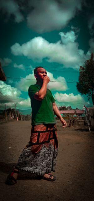 Sarung Batik Pekalongan Abstrak Motif Segoro Jagad Original Kalimosodo Bahan Primis Candi Mekar