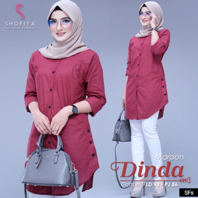 DINDA TUNIK DINDA BLOUSE DINDA PLAIN TUNIK PLAIN BLOUSE PLAIN POLOS TUNIK POLOS BUSUI TUNIK BUSUI