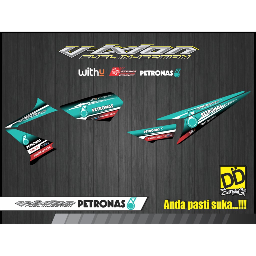Striping VIXION old PETRONAS Striping YAMAHA VIXION old variasi
