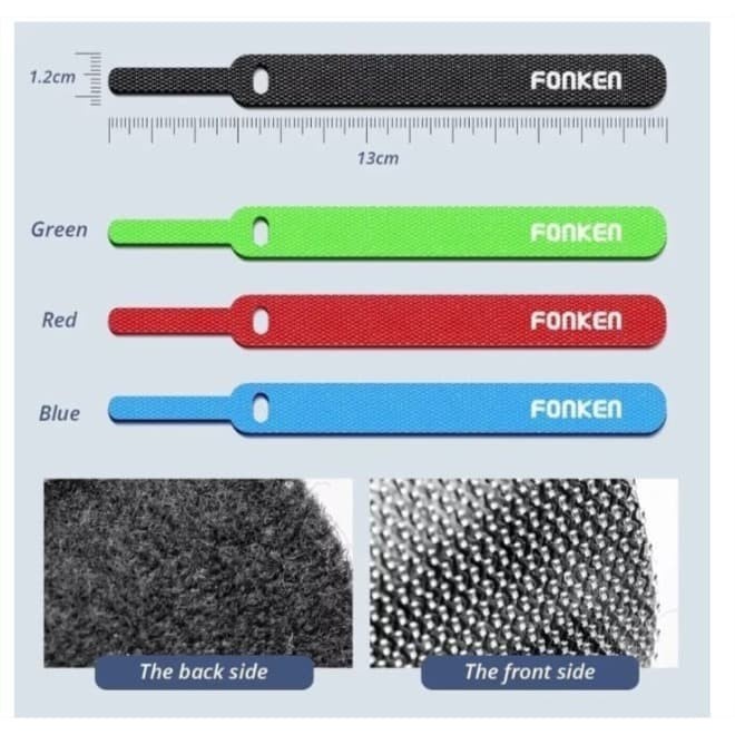 

PEREKAT-PENGIKAT- FONKEN VELCO STRAP BINDER CABLE ORGANIZER PENGIKAT PENJEPIT KABEL DATA -PENGIKAT-