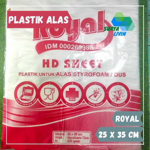 Plastik HD Sheet 25x35 / Plastik Alas Makanan / Plastik Sheet