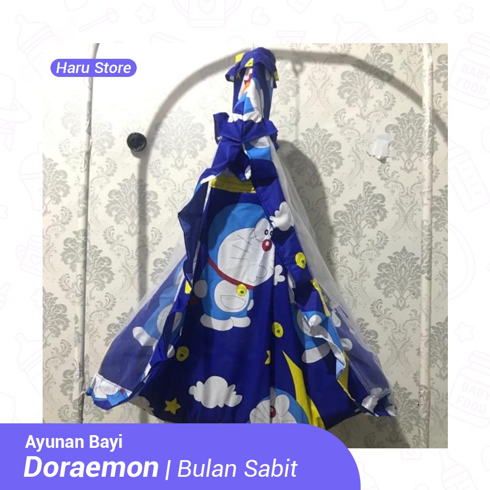 AYUNAN BAYI KARAKTER MOTIF DORAEMON BULAN SABIT