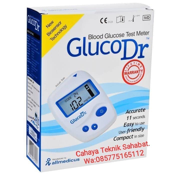 Alat Gluco Dr Bio sensor + Strip Isi 25