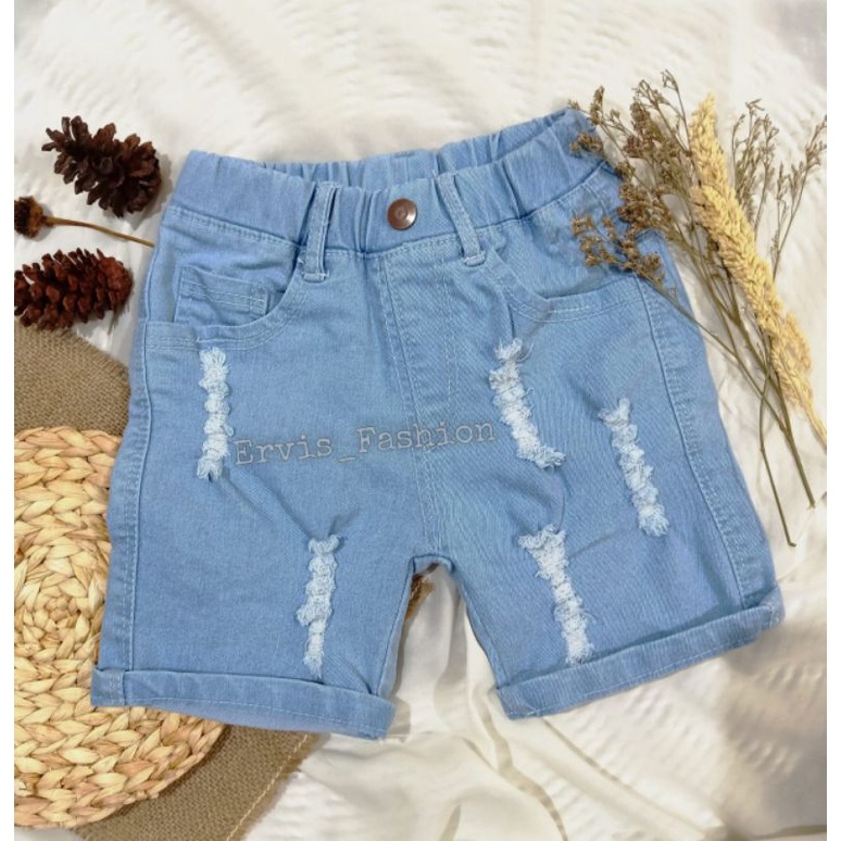 Celana pendek anak  bahan tebal jeans anak /makenzo