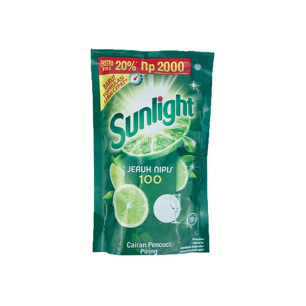 Sunlight Jeruk Nipis 100 / Cairan Pencuci Piring / 90ml