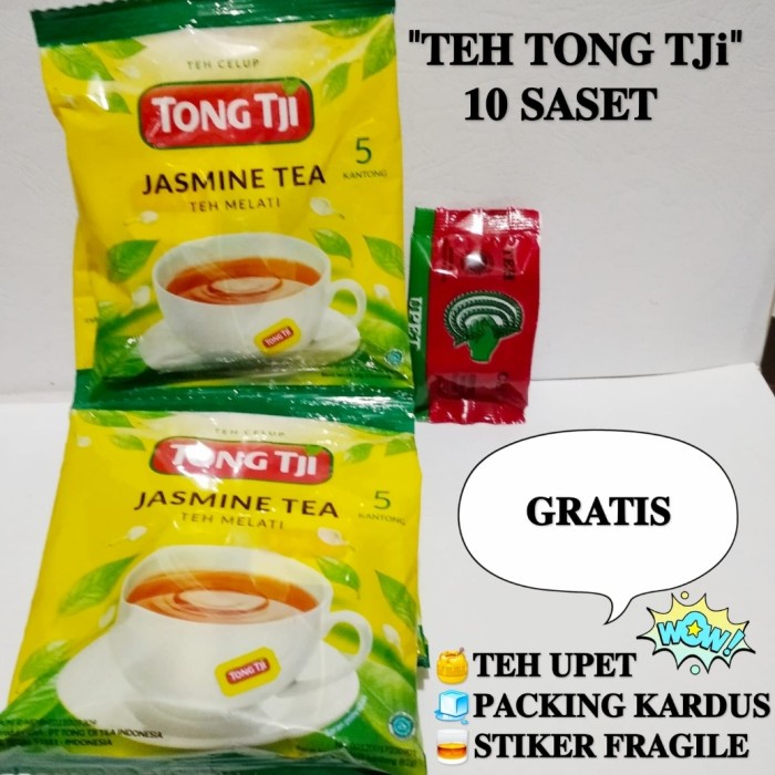 

NEW Teh Tong Tji 10 saset GRATIS teh upet kecil