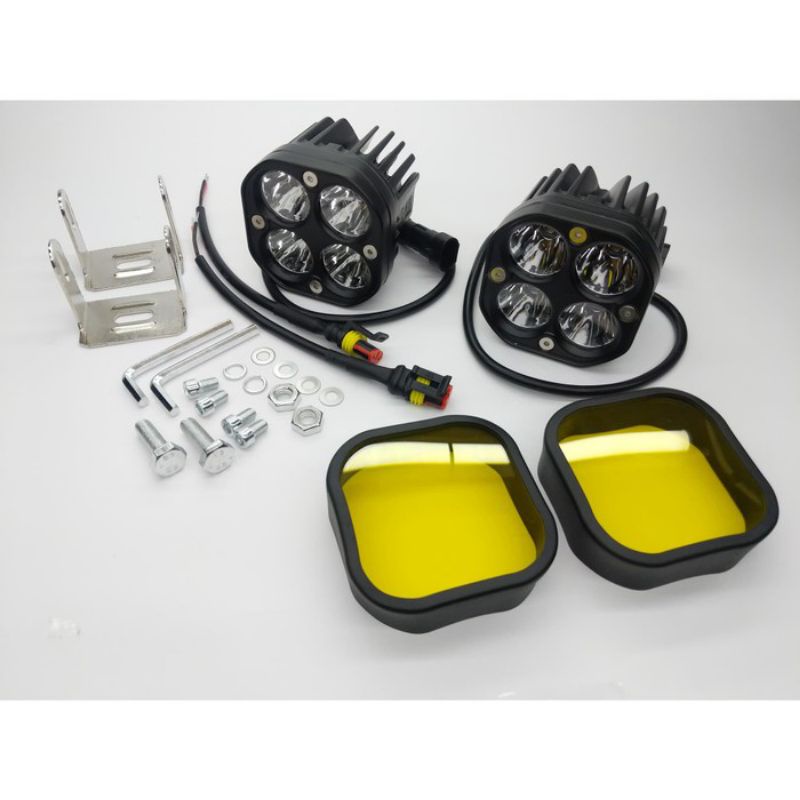 Lampu Tembak Led Cree spotlight L4Z 40 watt sepasang+lensa kuning